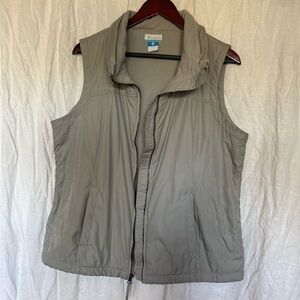Columbia Light Gray fleece lined  Vest